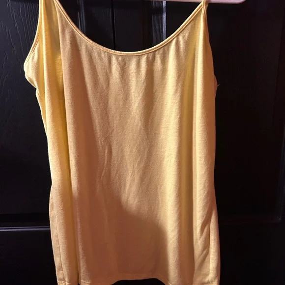 INC International Concepts Lemon Yellow Eyelet tunic and matching tank top - 16 - Picture 5 of 6
